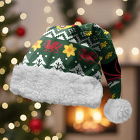 Glamorgan Wales Christmas Santa Hat Cymru Dragon And Daffodil - Wonder Print Shop