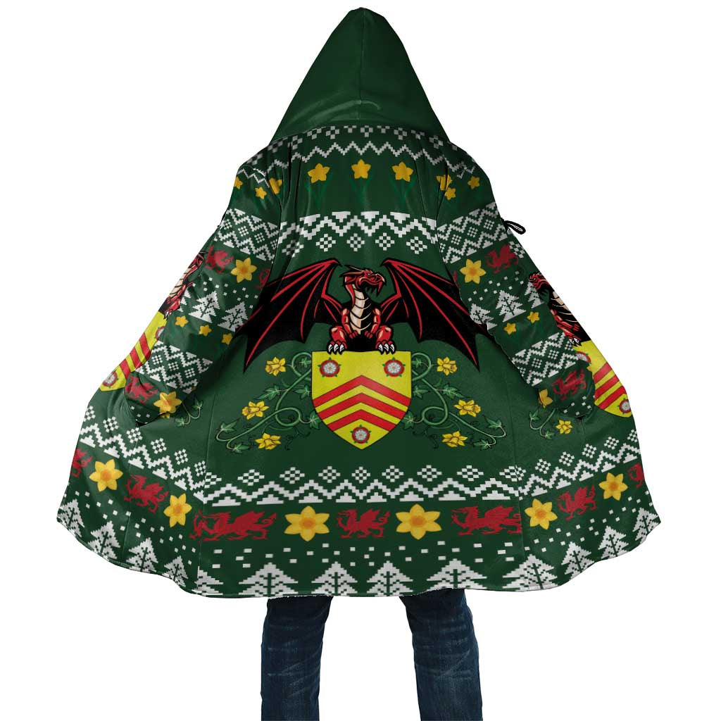 Glamorgan Wales Christmas Cloak Cymru Dragon And Daffodil - Wonder Print Shop