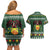 Glamorgan Wales Christmas Couples Matching Off Shoulder Short Dress and Hawaiian Shirt Cymru Dragon And Daffodil - Wonder Print Shop