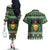 Glamorgan Wales Christmas Couples Matching Off The Shoulder Long Sleeve Dress and Hawaiian Shirt Cymru Dragon And Daffodil - Wonder Print Shop