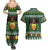 Glamorgan Wales Christmas Couples Matching Summer Maxi Dress and Hawaiian Shirt Cymru Dragon And Daffodil - Wonder Print Shop