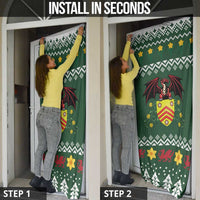 Glamorgan Wales Christmas Door Cover Cymru Dragon And Daffodil - Wonder Print Shop