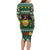 Glamorgan Wales Christmas Family Matching Long Sleeve Bodycon Dress and Hawaiian Shirt Cymru Dragon And Daffodil - Wonder Print Shop