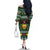 Glamorgan Wales Christmas Family Matching Off The Shoulder Long Sleeve Dress and Hawaiian Shirt Cymru Dragon And Daffodil - Wonder Print Shop