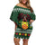 Glamorgan Wales Christmas Family Matching Off Shoulder Short Dress and Hawaiian Shirt Cymru Dragon And Daffodil - Wonder Print Shop
