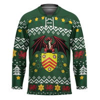Glamorgan Wales Christmas Hockey Jersey Cymru Dragon And Daffodil - Wonder Print Shop