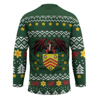 Glamorgan Wales Christmas Hockey Jersey Cymru Dragon And Daffodil - Wonder Print Shop