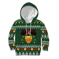 Glamorgan Wales Christmas Kid Hoodie Cymru Dragon And Daffodil - Wonder Print Shop