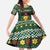Glamorgan Wales Christmas Kid Short Sleeve Dress Cymru Dragon And Daffodil - Wonder Print Shop