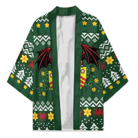 Glamorgan Wales Christmas Kimono Cymru Dragon And Daffodil - Wonder Print Shop