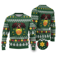 Glamorgan Wales Christmas Ugly Christmas Sweater Cymru Dragon And Daffodil - Wonder Print Shop