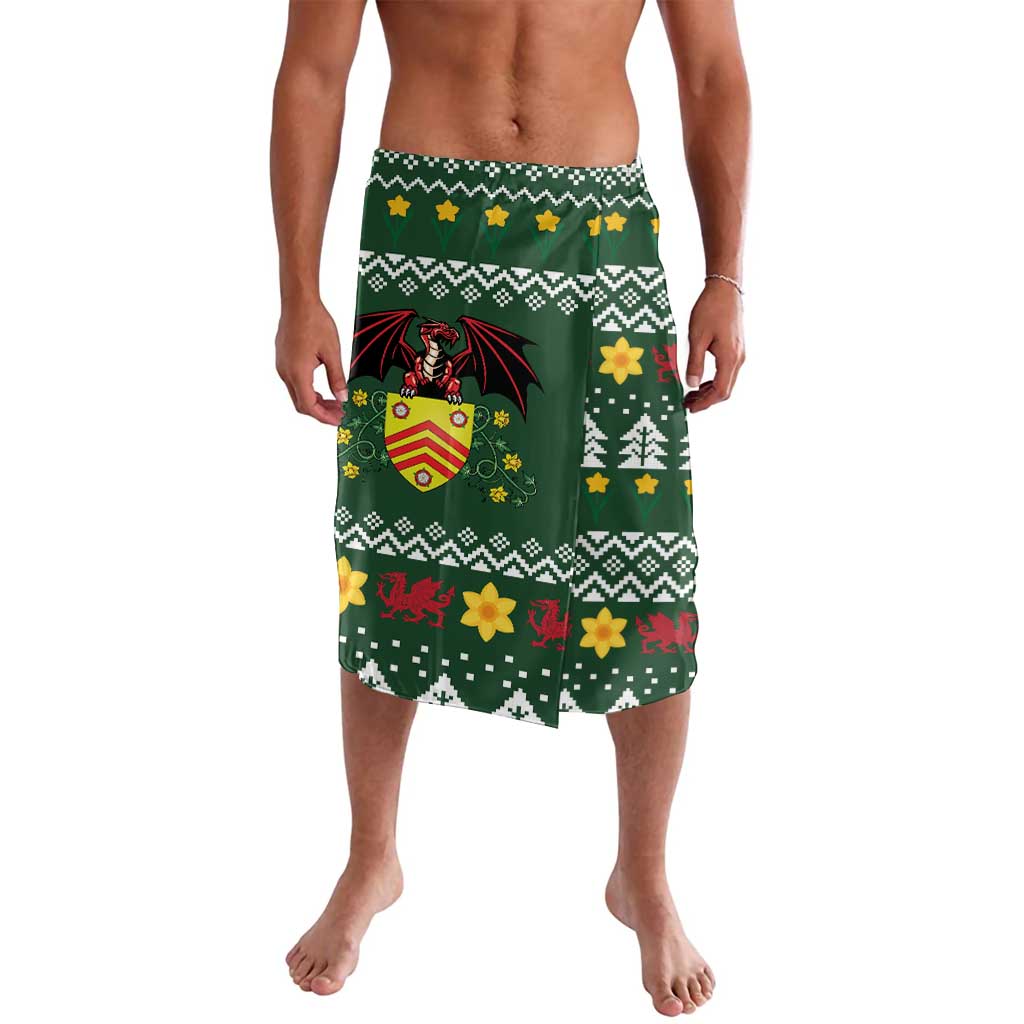 Glamorgan Wales Christmas Lavalava Cymru Dragon And Daffodil - Wonder Print Shop