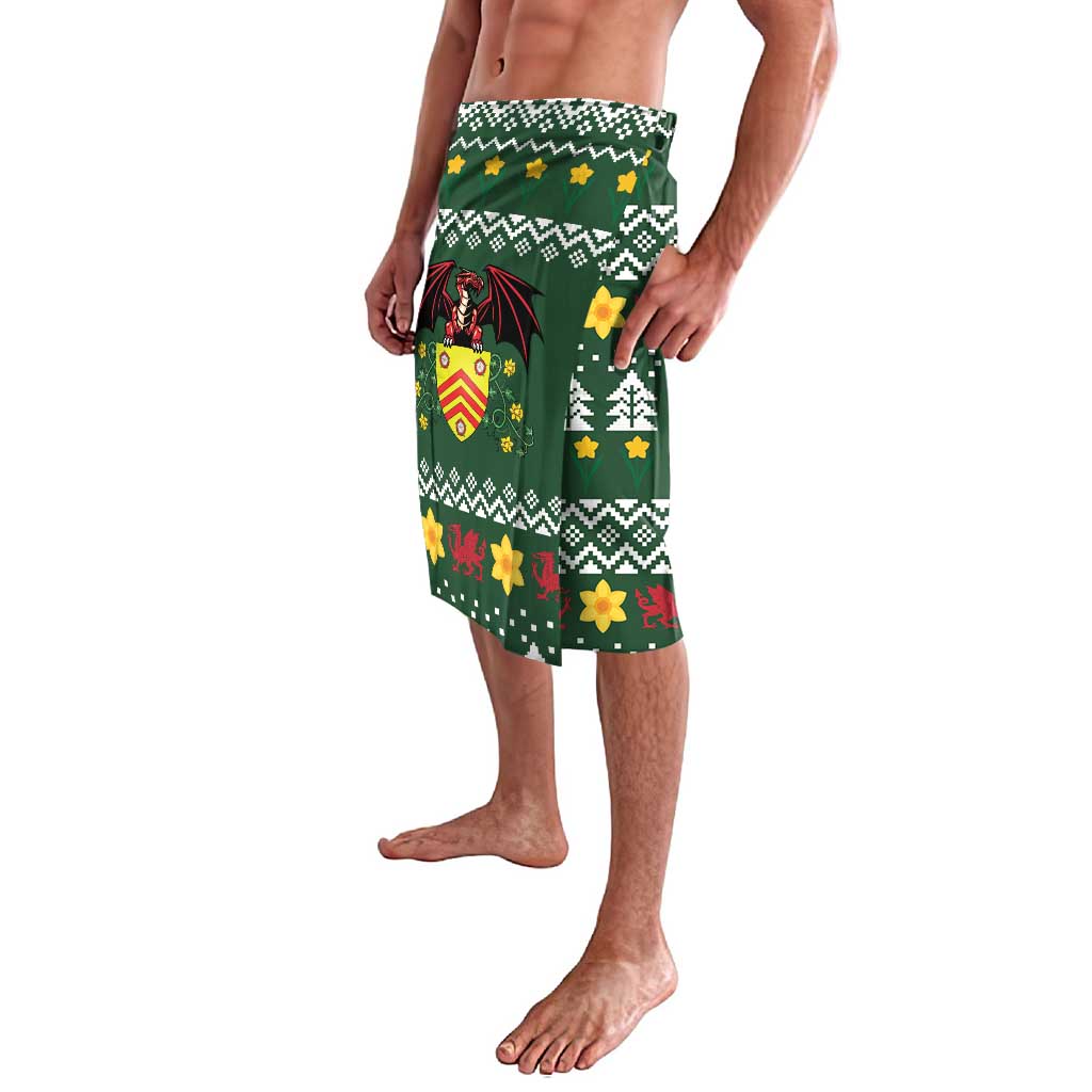 Glamorgan Wales Christmas Lavalava Cymru Dragon And Daffodil - Wonder Print Shop