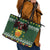 Glamorgan Wales Christmas Leather Tote Bag Cymru Dragon And Daffodil - Wonder Print Shop