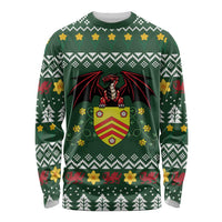 Glamorgan Wales Christmas Long Sleeve Shirt Cymru Dragon And Daffodil - Wonder Print Shop