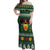 Glamorgan Wales Christmas Off Shoulder Maxi Dress Cymru Dragon And Daffodil - Wonder Print Shop