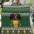 Glamorgan Wales Christmas Quilt Cymru Dragon And Daffodil - Wonder Print Shop
