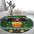 Glamorgan Wales Christmas Round Carpet Cymru Dragon And Daffodil - Wonder Print Shop