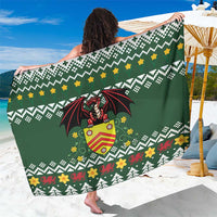 Glamorgan Wales Christmas Sarong Cymru Dragon And Daffodil - Wonder Print Shop