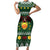 Glamorgan Wales Christmas Short Sleeve Bodycon Dress Cymru Dragon And Daffodil - Wonder Print Shop