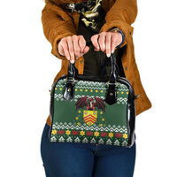 Glamorgan Wales Christmas Shoulder Handbag Cymru Dragon And Daffodil - Wonder Print Shop