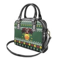 Glamorgan Wales Christmas Shoulder Handbag Cymru Dragon And Daffodil - Wonder Print Shop