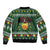 Glamorgan Wales Christmas Sleeve Zip Bomber Jacket Cymru Dragon And Daffodil - Wonder Print Shop