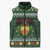 Glamorgan Wales Christmas Sleeveless Puffer Jacket Cymru Dragon And Daffodil - Wonder Print Shop