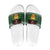Glamorgan Wales Christmas Slide Sandals Cymru Dragon And Daffodil - Wonder Print Shop