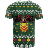 Glamorgan Wales Christmas T Shirt Cymru Dragon And Daffodil - Wonder Print Shop
