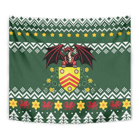 Glamorgan Wales Christmas Tapestry Cymru Dragon And Daffodil - Wonder Print Shop