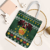 Glamorgan Wales Christmas Tote Bag Cymru Dragon And Daffodil - Wonder Print Shop