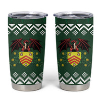 Glamorgan Wales Christmas Tumbler Cup Cymru Dragon And Daffodil - Wonder Print Shop
