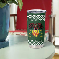 Glamorgan Wales Christmas Tumbler Cup Cymru Dragon And Daffodil - Wonder Print Shop