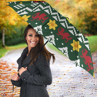 Glamorgan Wales Christmas Umbrella Cymru Dragon And Daffodil - Wonder Print Shop