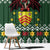 Glamorgan Wales Christmas Window Curtain Cymru Dragon And Daffodil - Wonder Print Shop