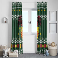 Glamorgan Wales Christmas Window Curtain Cymru Dragon And Daffodil - Wonder Print Shop