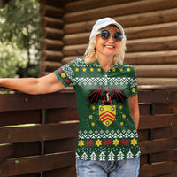 Glamorgan Wales Christmas Women Polo Shirt Cymru Dragon And Daffodil - Wonder Print Shop