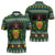Glamorgan Wales Christmas Zipper Polo Shirt Cymru Dragon And Daffodil - Wonder Print Shop