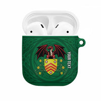 Personalized Glamorgan Wales AirPods Case Welsh Red Dragon And Daffodil - Wonder Print Shop