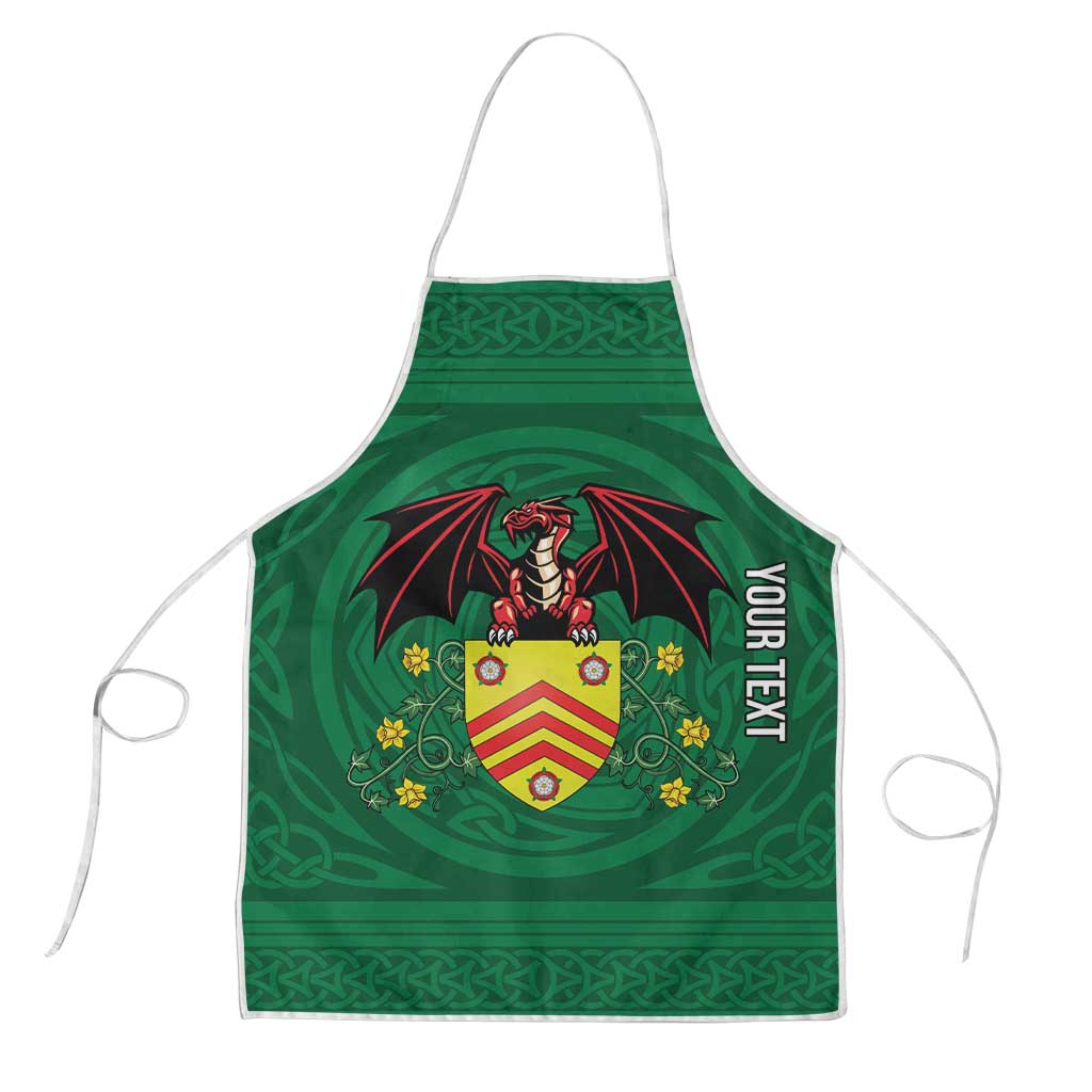 Personalized Glamorgan Wales Apron Welsh Red Dragon And Daffodil - Wonder Print Shop