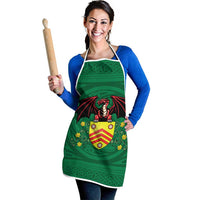 Personalized Glamorgan Wales Apron Welsh Red Dragon And Daffodil - Wonder Print Shop