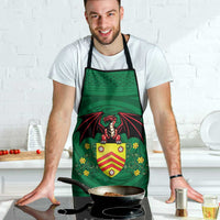 Personalized Glamorgan Wales Apron Welsh Red Dragon And Daffodil - Wonder Print Shop