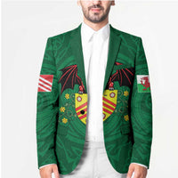 Personalized Glamorgan Wales Blazer Welsh Red Dragon And Daffodil - Wonder Print Shop
