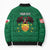Personalized Glamorgan Wales Bomber Puffer Jacket Welsh Red Dragon And Daffodil - Wonder Print Shop