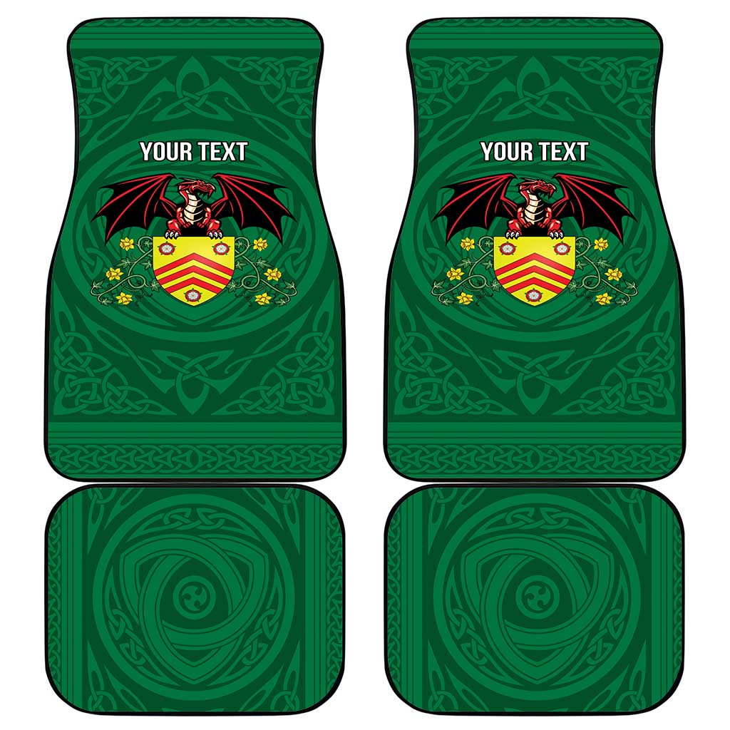 Personalized Glamorgan Wales Car Mats Welsh Red Dragon And Daffodil - Wonder Print Shop