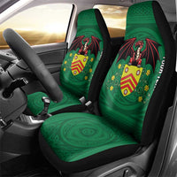Personalized Glamorgan Wales Car Seat Cover Welsh Red Dragon And Daffodil - Wonder Print Shop