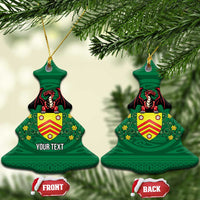 Personalized Glamorgan Wales Ceramic Ornament Welsh Red Dragon And Daffodil - Wonder Print Shop