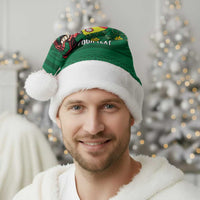 Personalized Glamorgan Wales Christmas Santa Hat Welsh Red Dragon And Daffodil - Wonder Print Shop