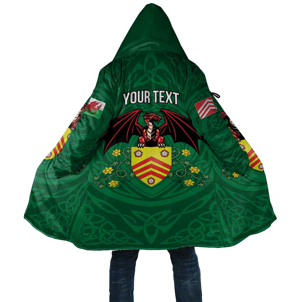 Personalized Glamorgan Wales Cloak Welsh Red Dragon And Daffodil - Wonder Print Shop